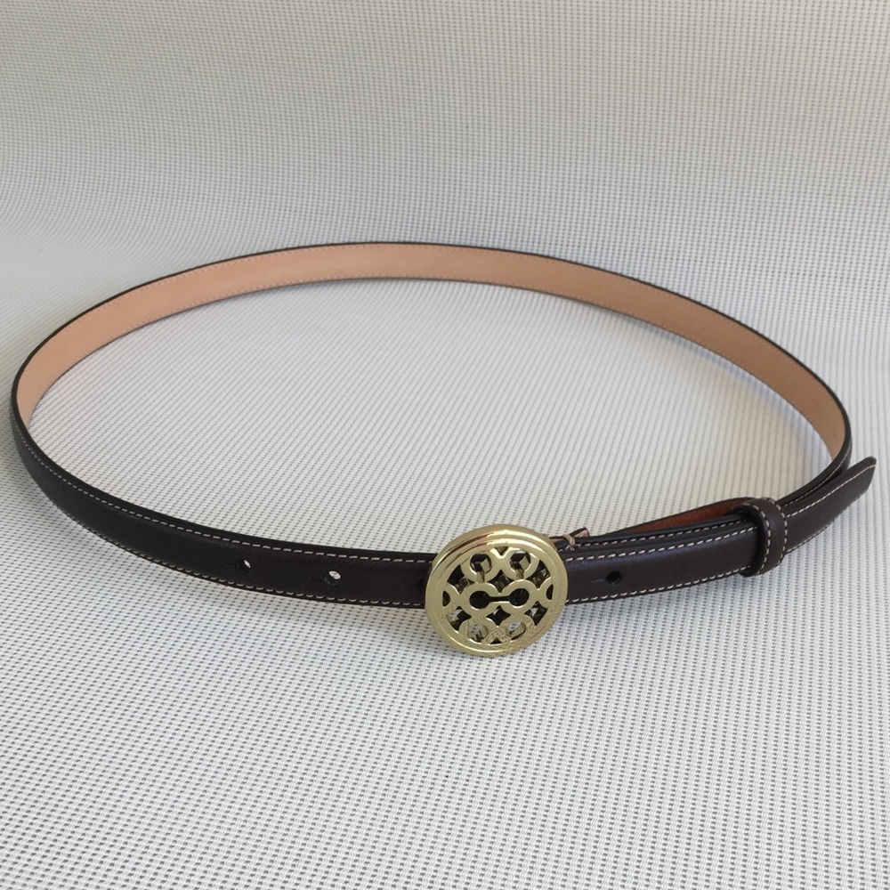 Coach Brown Leather Belt  Small